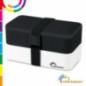 LANCHEIRA DUPLA C TALHERES 1200ML PRETA