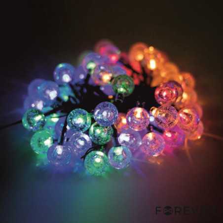 GRINALDA 30 LED MULTICOR BOLAS CRISTAL DECORATIVAS 5M