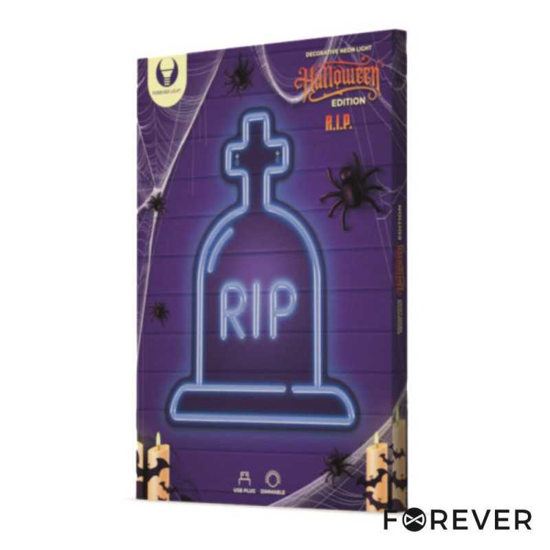 LUZ LED NEON EM FORMA DE LÁPIDE HALLOWEEN