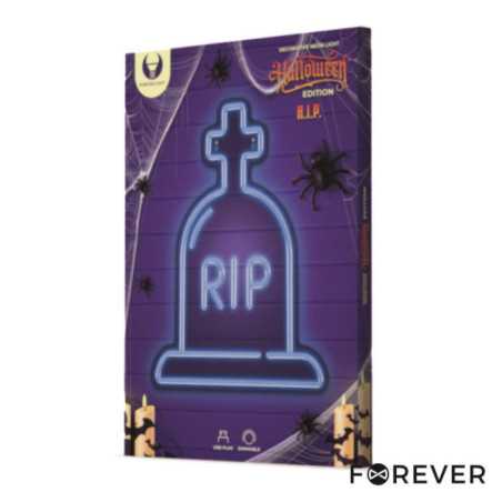 LUZ LED NEON EM FORMA DE LÁPIDE HALLOWEEN