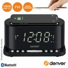 RELÓGIO DESPERTADOR FM QIUSB DENVER