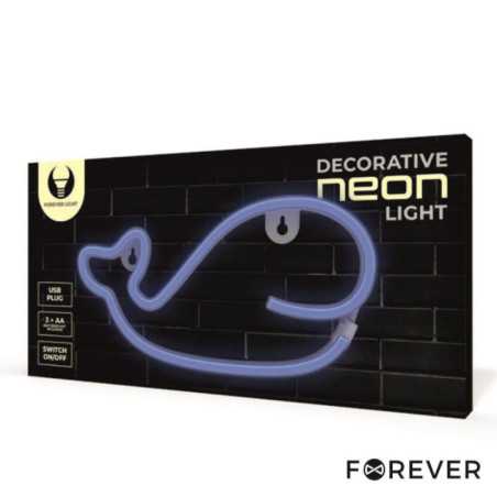 LUZ LED NEON EM FORMA DE BALEIA