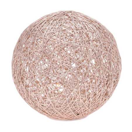 BOLA DECORATIVA C 20 LEDS 20CM DOURADA 3000K