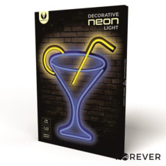 LUZ LED NEON EM FORMA DE COCKTAIL
