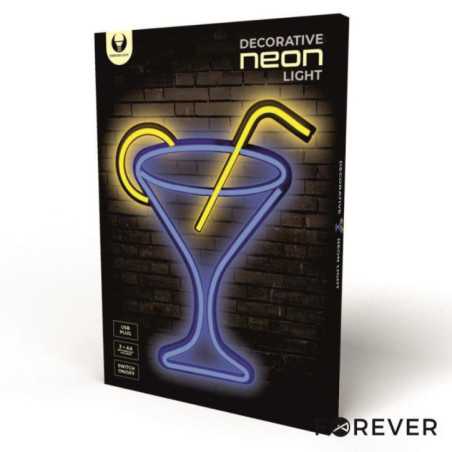 LUZ LED NEON EM FORMA DE COCKTAIL