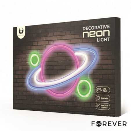 LUZ LED NEON EM FORMA DE PLANETA