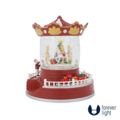 GLOBO DE NEVE LED COM FIGURAS DE NATAL FOREVER