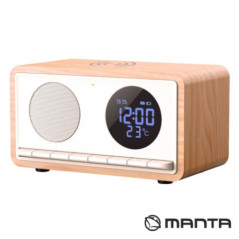 RELÓGIO DESPERTADOR C CARREGADOR QI MICROSDFMAUXBT MANTA