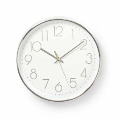 RELÓGIO DE PAREDE ANALÓGICO BRANCO 30CM