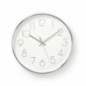 RELÓGIO DE PAREDE ANALÓGICO BRANCO 30CM