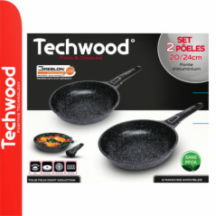CONJUNTO 2 FRIGIDEIRAS ANTIADERENTES 2024CM TECHWOOD