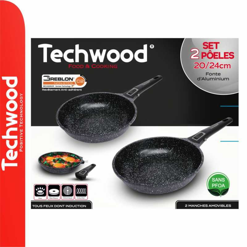 CONJUNTO 2 FRIGIDEIRAS ANTIADERENTES 2024CM TECHWOOD