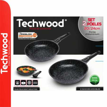 CONJUNTO 2 FRIGIDEIRAS ANTIADERENTES 2024CM TECHWOOD