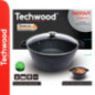 PANELA 24CM INOX C TAMPA VIDRO MÉNAGE TECHWOOD
