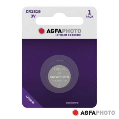 PILHA LITHIUM BOTÃO CR1616 3V 1X BLISTER AGFAPHOTO