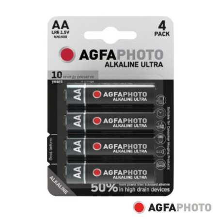 PILHA ALCALINA LR6AA 15V 4X BLISTER ULTRA AGFAPHOTO