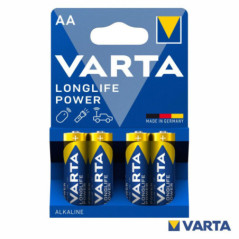 PILHA ALCALINA AA 15V 4X LONGLIFE POWER VARTA