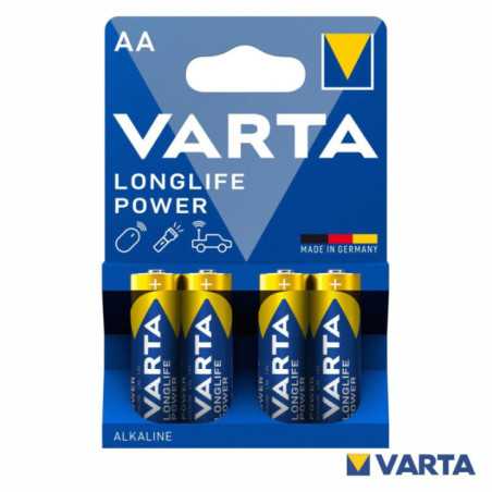 PILHA ALCALINA AA 15V 4X LONGLIFE POWER VARTA