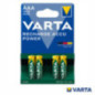 PILHA RECARREGÁVEL AAA 12V 1000MAH 4X VARTA