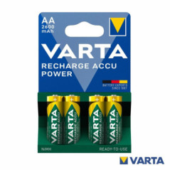 PILHA RECARREGÁVEL AA 12V 2600MA 4X BLISTER VARTA