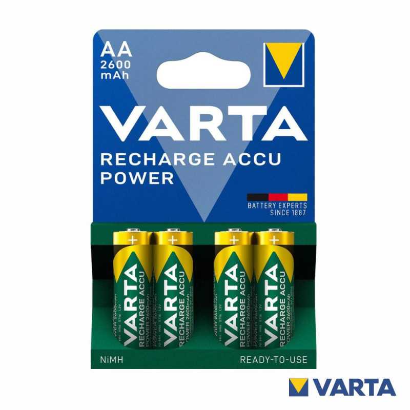 PILHA RECARREGÁVEL AA 12V 2600MA 4X BLISTER VARTA