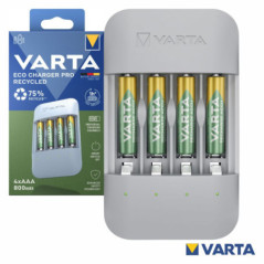 CARREGADOR PRO PILHAS AAAAA C 4X AAA 800MAH 56813 VARTA