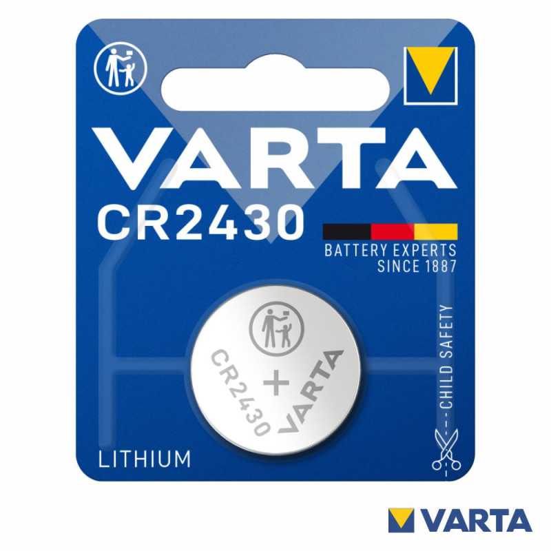 PILHA LITHIUM BOTÃO CR2430 3V BLISTER VARTA