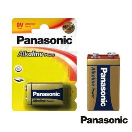 PILHA ALCALINA 9V6LR61 BLISTER PANASONIC