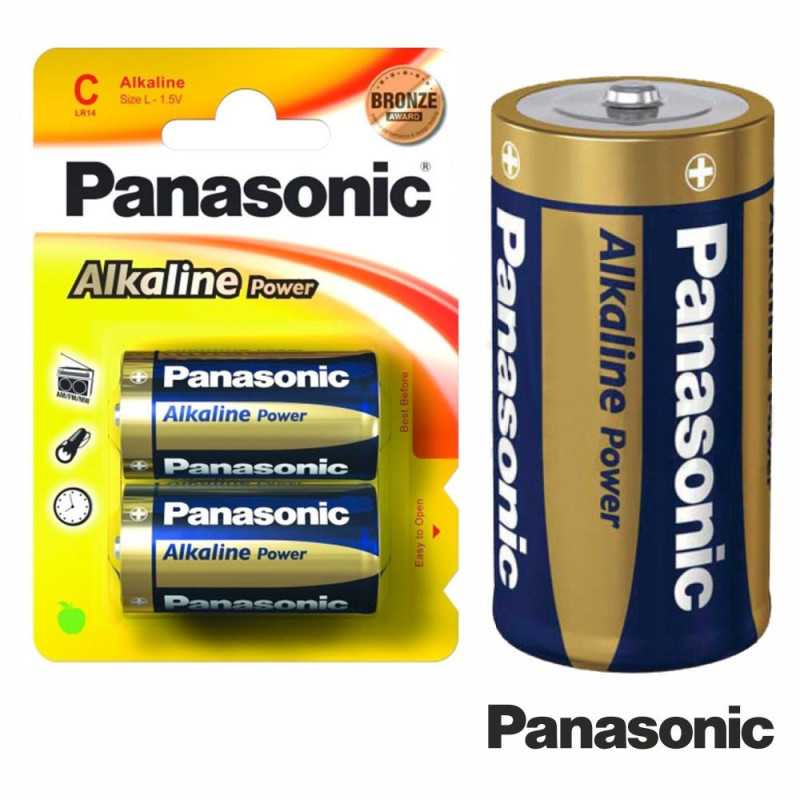 PILHA ALCALINA LR14C 15V 2X BLISTER PANASONIC