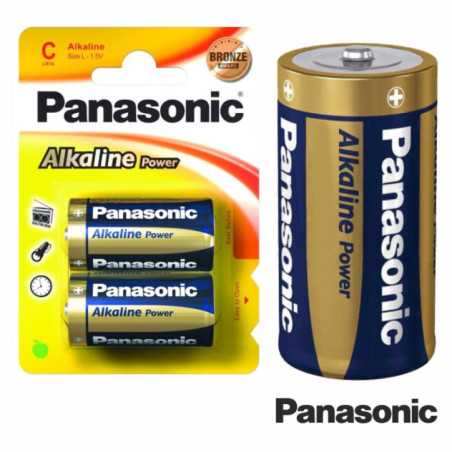 PILHA ALCALINA LR14C 15V 2X BLISTER PANASONIC