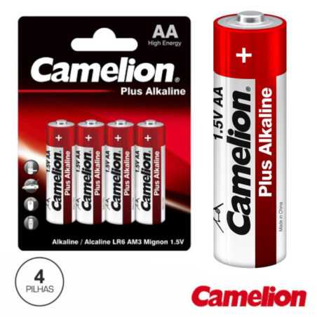 PILHA ALCALINA LR6AA 15V 4X BLISTER CAMELION