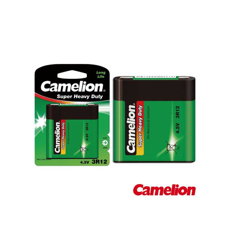 PILHA ZINCOCARVÃO 3R12 PLANA 45V 2700MA BLISTER CAMELION
