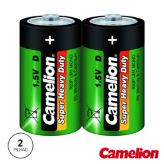 PILHA ZINCOCARVÃO LR20D 15V 2X CAMELION