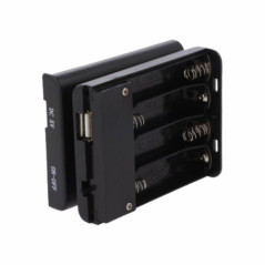SUPORTE P 4 PILHAS AA C TAMPA INTERRUPTOR E USBA FÊMEA