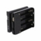 SUPORTE P 4 PILHAS AA C TAMPA INTERRUPTOR E USBA FÊMEA