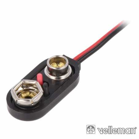 SUPORTE P 1 PILHA DE 9V C FIOS VELLEMAN