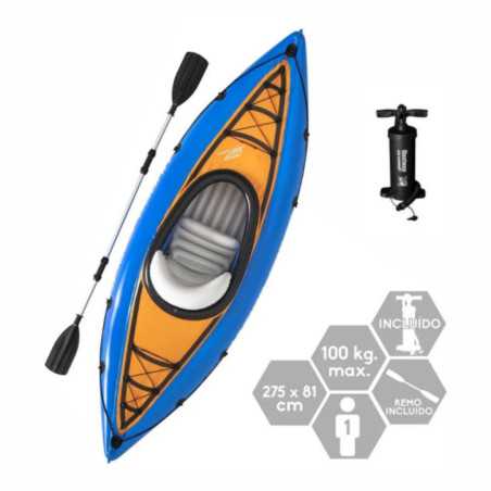 KAYAK INSUFLÁVEL P 1 PESSOA 275X81CM 100KG BESTWAY