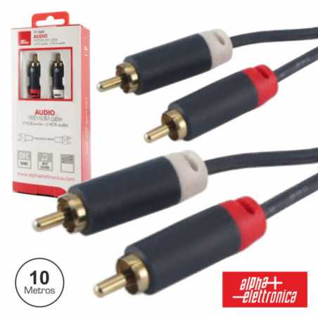 CABO 2RCA MACHO 2RCA MACHO PREMIUM 10M BLISTER