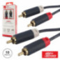 CABO 2RCA MACHO 2RCA MACHO PREMIUM 10M BLISTER