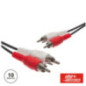 CABO 2RCA MACHO 2RCA MACHO PVC 10M