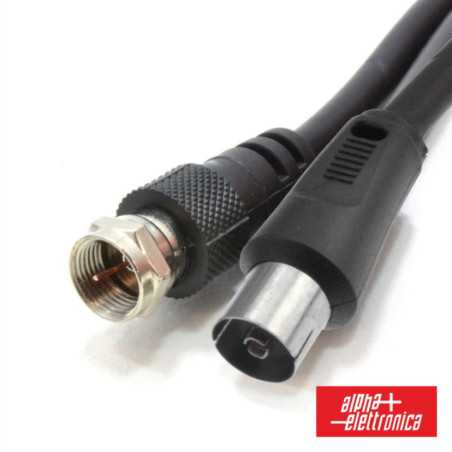 CABO F MACHO COAXIAL 95MM MACHO 1M ALPHA