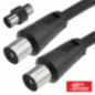 CABO COAXIAL MACHOMACHO ADAPTADOR PRETO 2M ALPHA