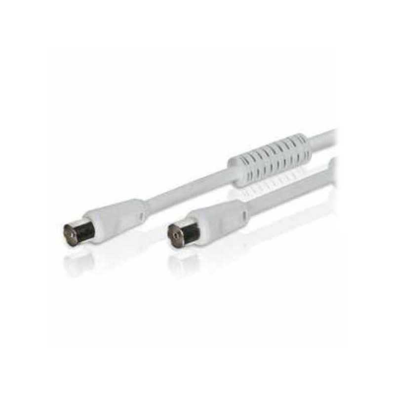 CABO COAXIAL MACHOFÊMEA BRANCO 15M DOURADA FILTRO