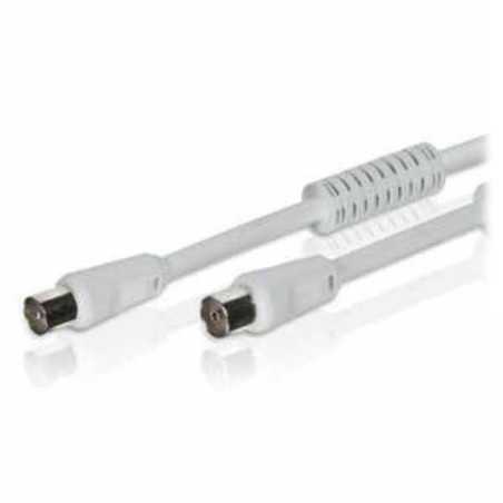 CABO COAXIAL MACHOFÊMEA BRANCO 15M DOURADA FILTRO
