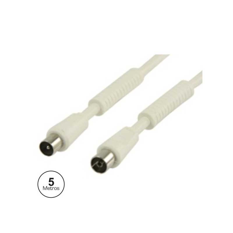 CABO COAXIAL MACHOFÊMEA BRANCO 5M CFILTRO