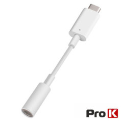 CABO USBC MACHO JACK 35MM 11MM BRANCO PROK