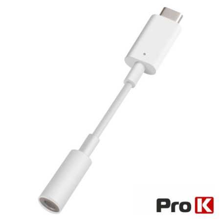 CABO USBC MACHO JACK 35MM 11MM BRANCO PROK