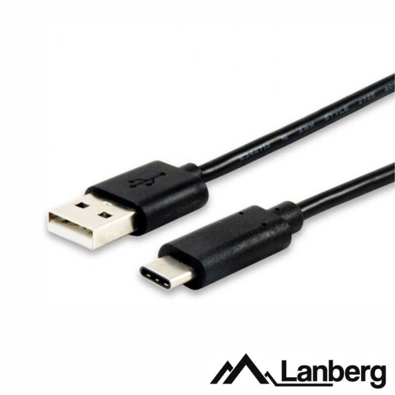 CABO USBA 20 MACHO USB TYPEC MACHO 18M PRETO LANBERG