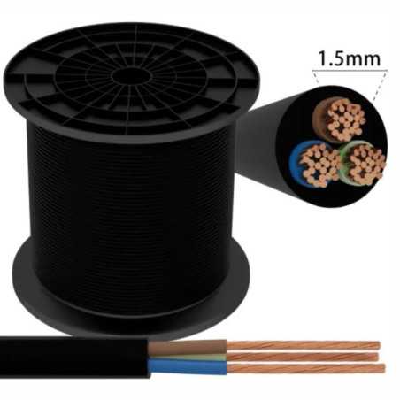 CABO ALIMENTAÇÃO ELÉTRICO 3X15MM PRETO