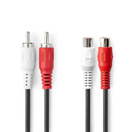 CABO 2RCA MACHO 2RCA FÊMEA 10M